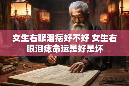 女生右眼泪痣好不好 女生右眼泪痣命运是好是坏