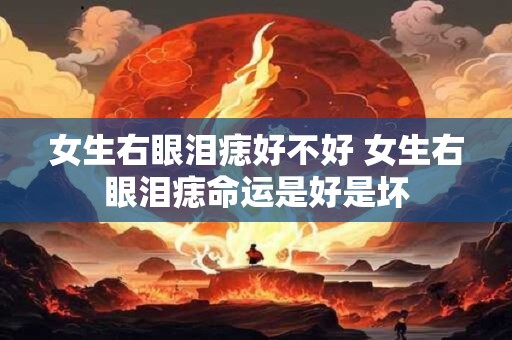 女生右眼泪痣好不好 女生右眼泪痣命运是好是坏