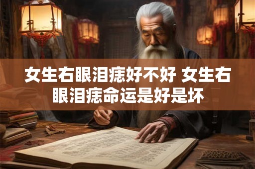 女生右眼泪痣好不好 女生右眼泪痣命运是好是坏