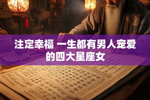 注定幸福 一生都有男人宠爱的四大星座女
