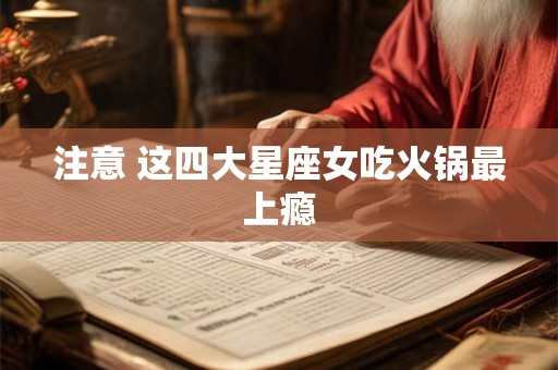 注意 这四大星座女吃火锅最上瘾