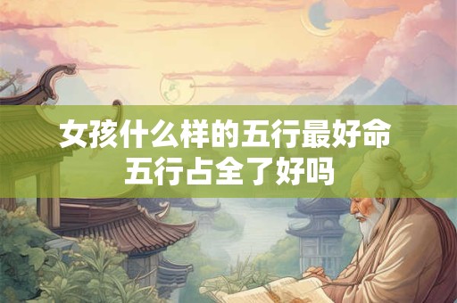 女孩什么样的五行最好命 五行占全了好吗