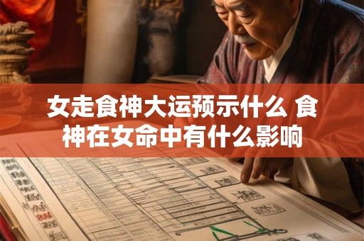 详细阅读:女走食神大运预示什么 食神在女命中有什么影响 女走食神大运预示什么 食神在女命中有什么影响