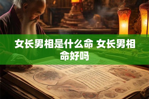 女长男相是什么命 女长男相命好吗