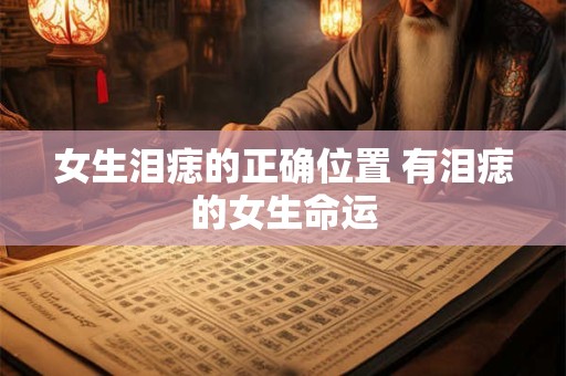女生泪痣的正确位置 有泪痣的女生命运