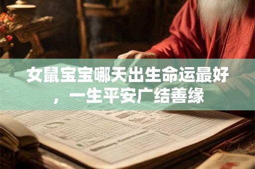 女鼠宝宝哪天出生命运最好，一生平安广结善缘