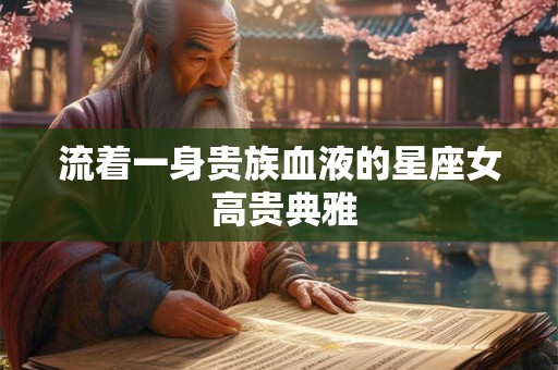 流着一身贵族血液的星座女 高贵典雅