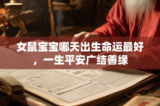 女鼠宝宝哪天出生命运最好，一生平安广结善缘