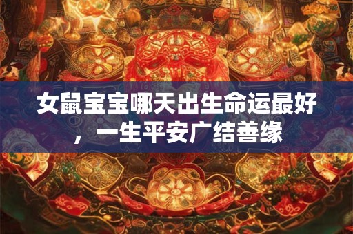 女鼠宝宝哪天出生命运最好，一生平安广结善缘
