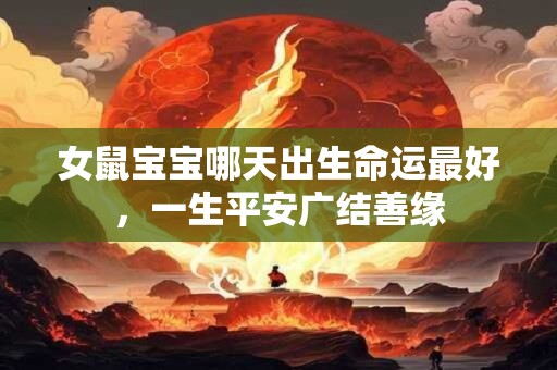女鼠宝宝哪天出生命运最好，一生平安广结善缘