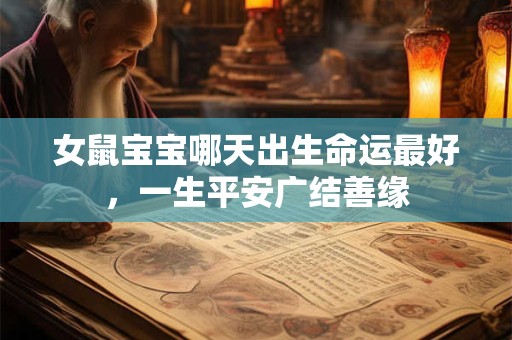 女鼠宝宝哪天出生命运最好，一生平安广结善缘