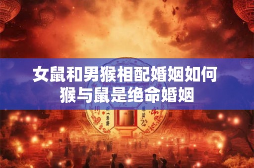 女鼠和男猴相配婚姻如何 猴与鼠是绝命婚姻