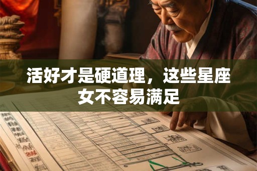 活好才是硬道理，这些星座女不容易满足