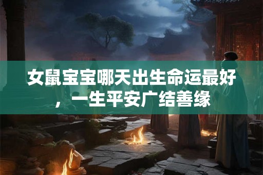 女鼠宝宝哪天出生命运最好，一生平安广结善缘
