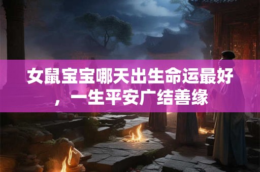 女鼠宝宝哪天出生命运最好，一生平安广结善缘
