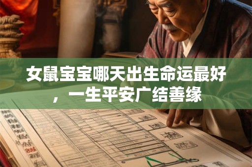 女鼠宝宝哪天出生命运最好，一生平安广结善缘