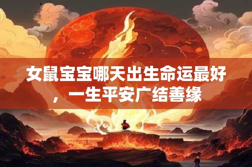 女鼠宝宝哪天出生命运最好，一生平安广结善缘
