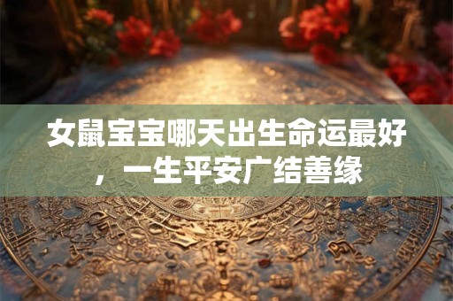 女鼠宝宝哪天出生命运最好,一生平安广结善缘 女鼠宝宝哪天出生命运最好,一生平安广结善缘