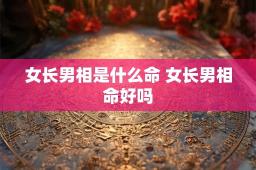 女长男相是什么命 女长男相命好吗