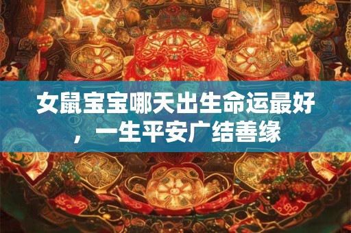 女鼠宝宝哪天出生命运最好，一生平安广结善缘