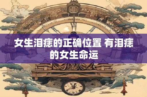 女生泪痣的正确位置 有泪痣的女生命运