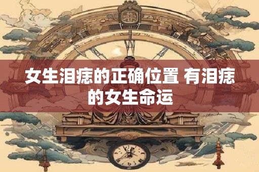 女生泪痣的正确位置 有泪痣的女生命运