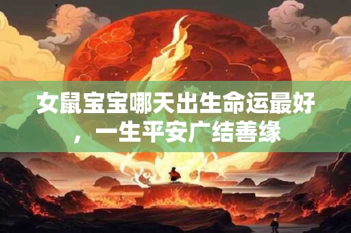 女鼠宝宝哪天出生命运最好，一生平安广结善缘