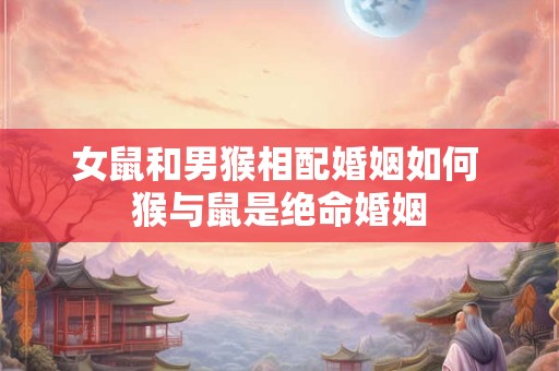 女鼠和男猴相配婚姻如何 猴与鼠是绝命婚姻