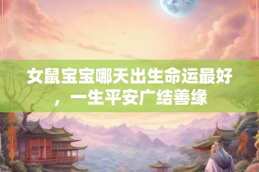 女鼠宝宝哪天出生命运最好，一生平安广结善缘
