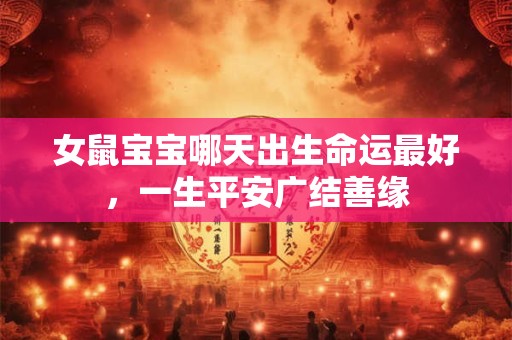 女鼠宝宝哪天出生命运最好，一生平安广结善缘