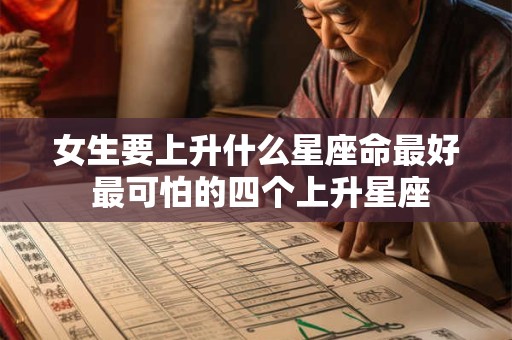 女生要上升什么星座命最好 最可怕的四个上升星座