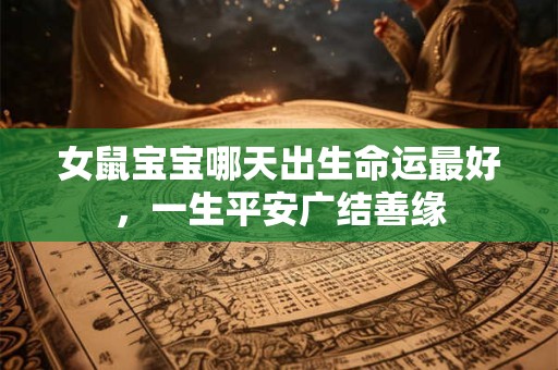 女鼠宝宝哪天出生命运最好，一生平安广结善缘