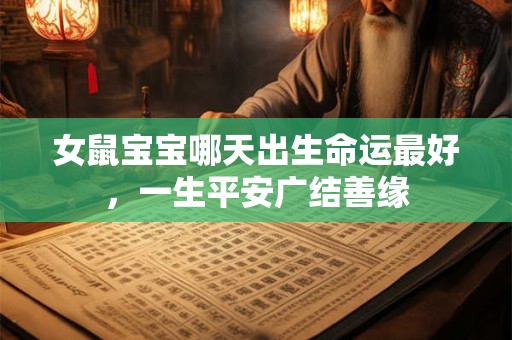女鼠宝宝哪天出生命运最好，一生平安广结善缘