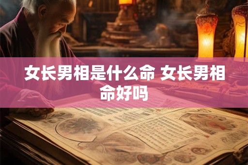 女长男相是什么命 女长男相命好吗