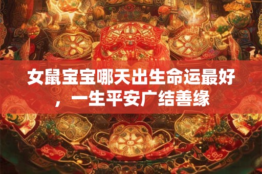 女鼠宝宝哪天出生命运最好，一生平安广结善缘