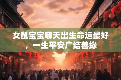 女鼠宝宝哪天出生命运最好，一生平安广结善缘
