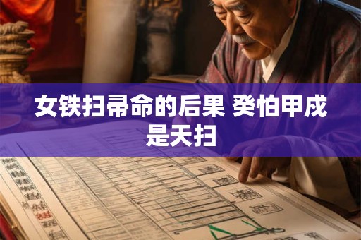 女铁扫帚命的后果 癸怕甲戍是天扫