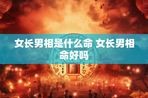 女长男相是什么命 女长男相命好吗