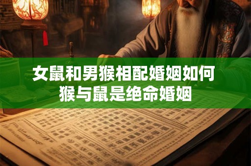 女鼠和男猴相配婚姻如何 猴与鼠是绝命婚姻