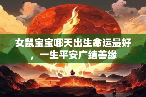 女鼠宝宝哪天出生命运最好，一生平安广结善缘