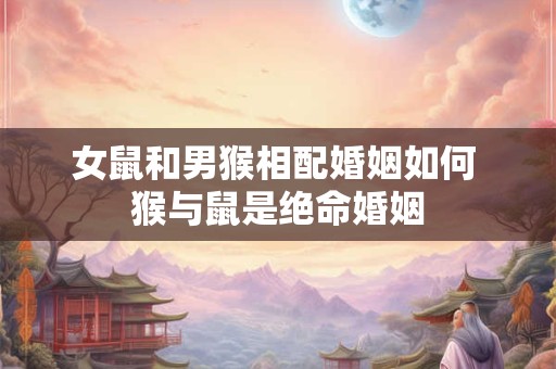 女鼠和男猴相配婚姻如何 猴与鼠是绝命婚姻