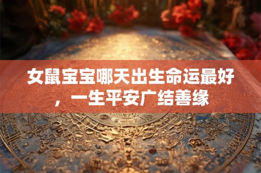女鼠宝宝哪天出生命运最好，一生平安广结善缘