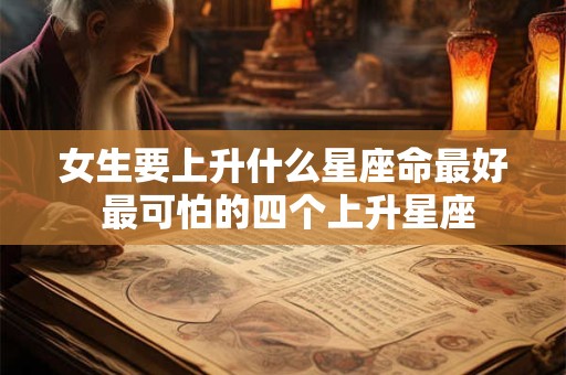 女生要上升什么星座命最好 最可怕的四个上升星座