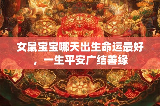 女鼠宝宝哪天出生命运最好，一生平安广结善缘