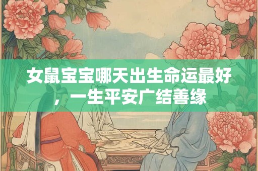 女鼠宝宝哪天出生命运最好，一生平安广结善缘