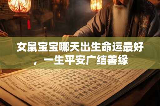 女鼠宝宝哪天出生命运最好，一生平安广结善缘