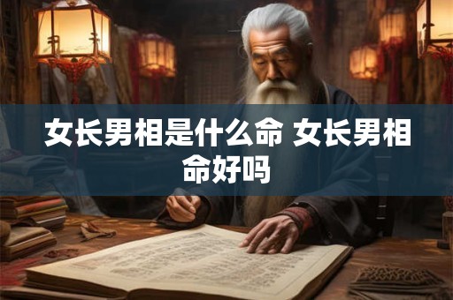 女长男相是什么命 女长男相命好吗