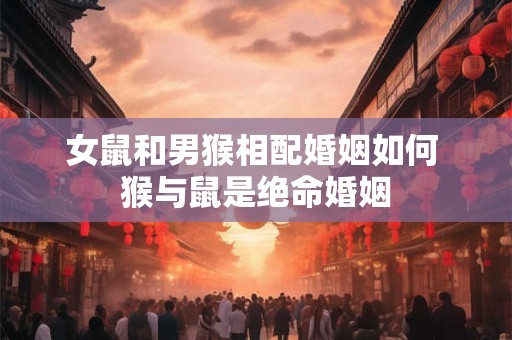 女鼠和男猴相配婚姻如何 猴与鼠是绝命婚姻