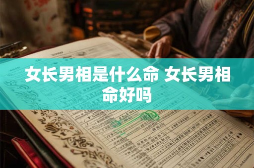 女长男相是什么命 女长男相命好吗