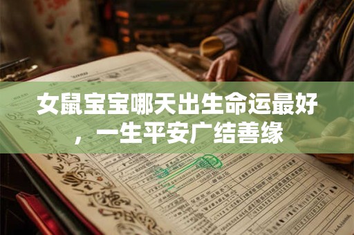 女鼠宝宝哪天出生命运最好，一生平安广结善缘